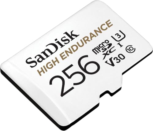 SanDisk High Endurance 256 GB para videovigilancia, 100 MB/s, Class 10