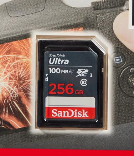SanDisk Ultra 256GB SDXC Memory Card para Fotografía Profesional, Rápido y de Alta Calidad, para Cámaras DSLR y Cámaras 